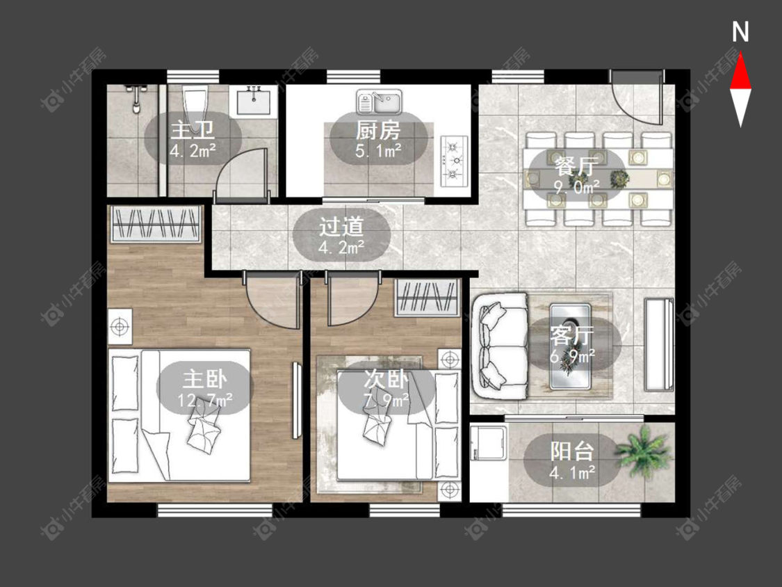 常州瑞宁新园在售二手房房源户型图_小牛看房