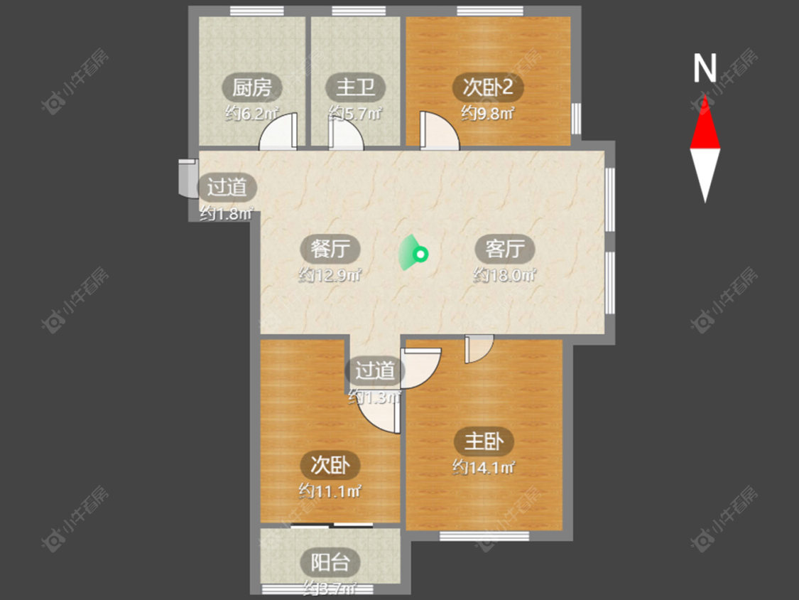 常州聚怡花园北区在售二手房源户型图_小牛看房