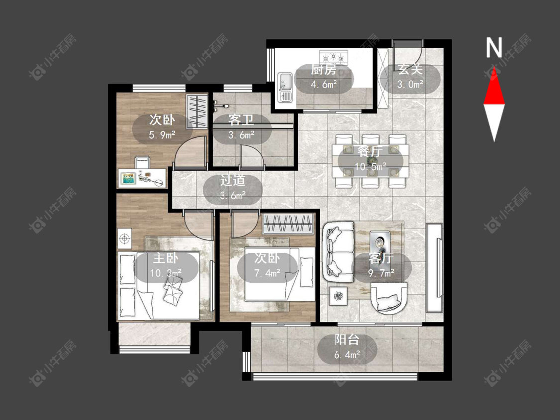 美的金科公园天下房源户型图 常州美的金科公园天下在售二手房源户型图_小牛看房