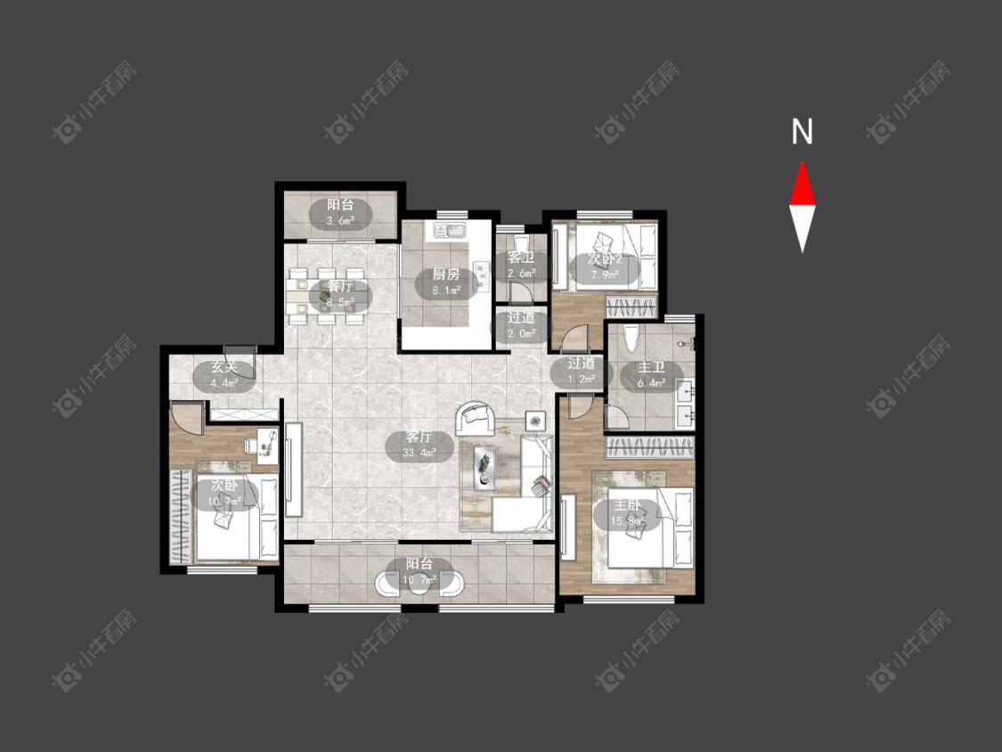 印山风华房源户型图 常州印山风华在售二手房源户型图_小牛看房