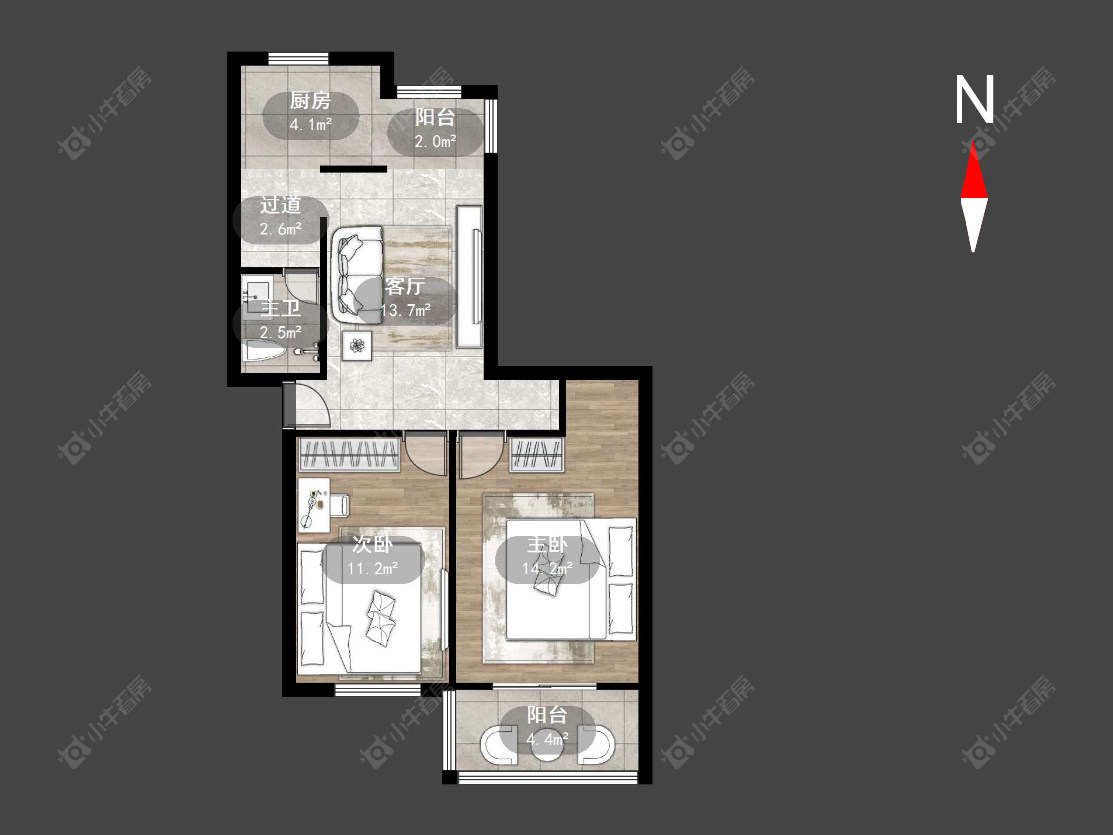 浦南新村房源户型图 常州浦南新村在售二手房源户型图_小牛看房