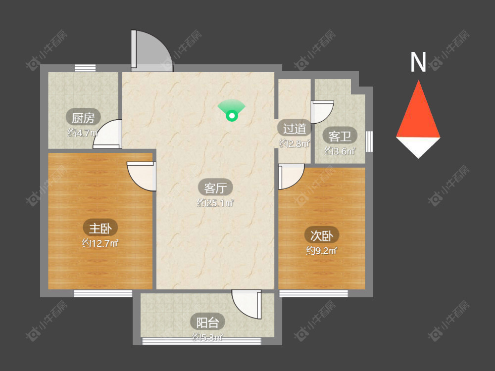 常州玉兰广场一期在售二手房源户型图_小牛看房