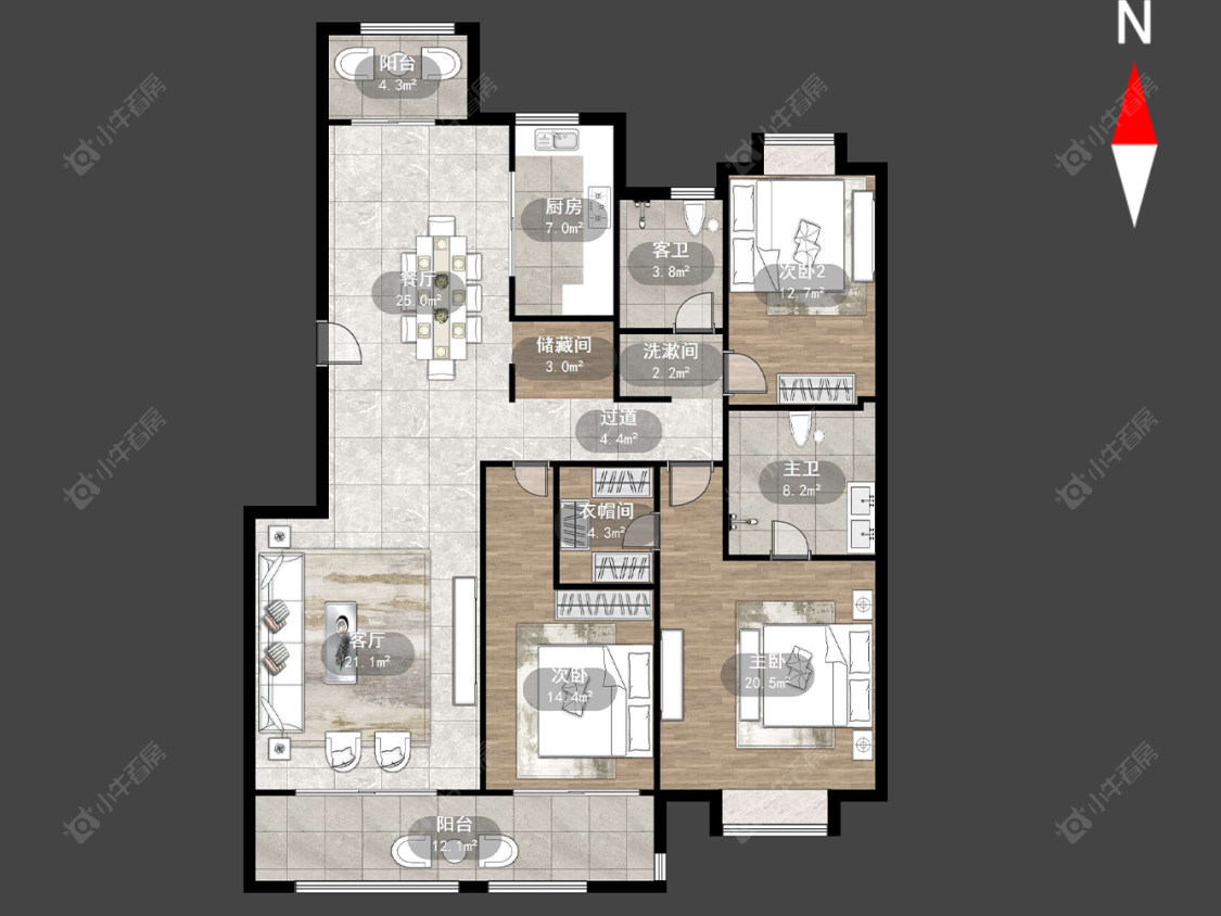 蔚蓝天地三四期房源户型图 常州蔚蓝天地三四期在售二手房源户型图_小牛看房