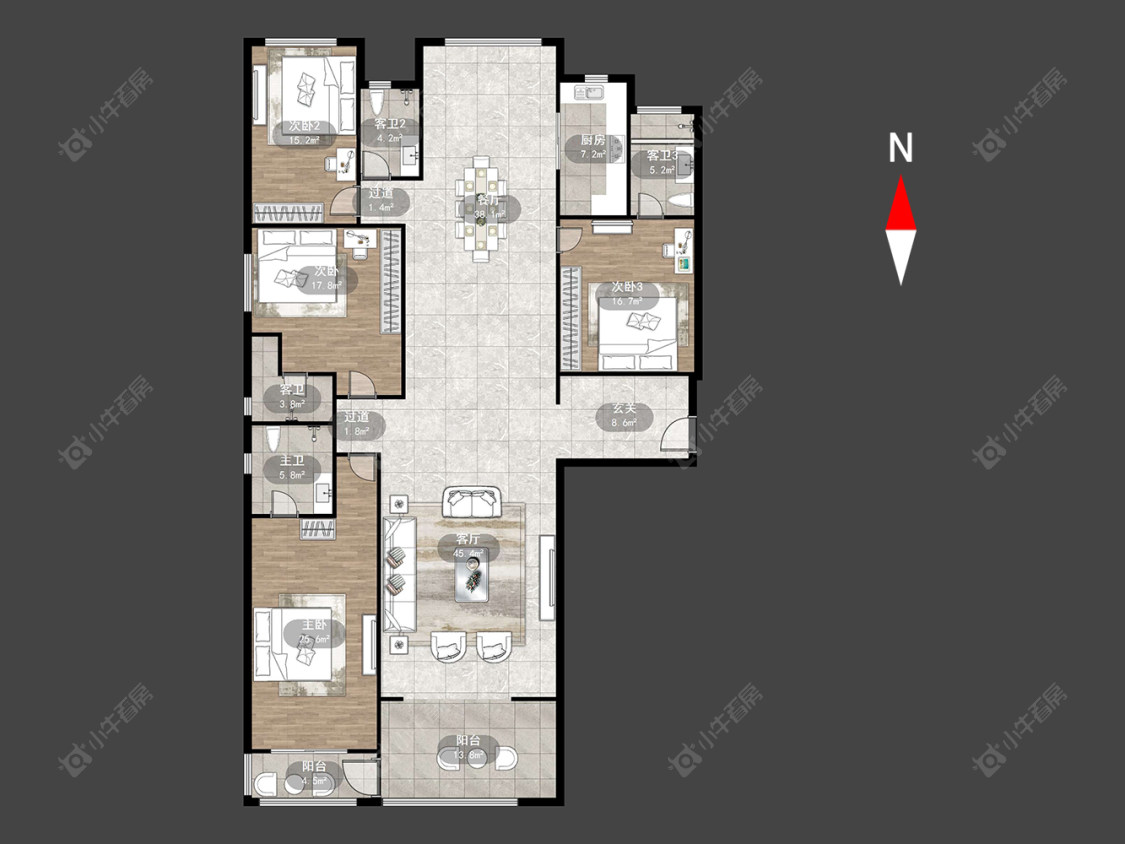 常州雅居乐星河湾在售二手房源户型图_小牛看房