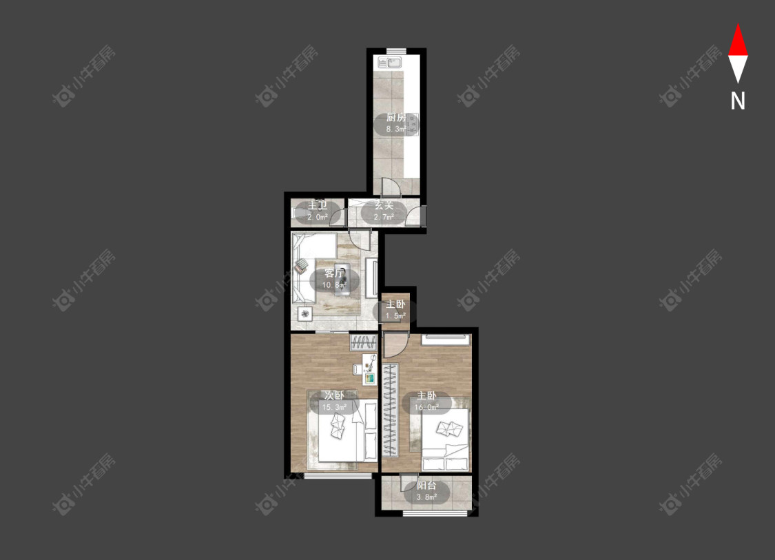 常州斜桥巷在售二手房源户型图_小牛看房