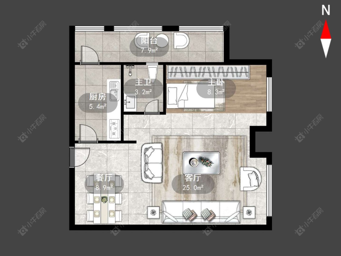 常州吾悦国际在售二手房源户型图_小牛看房