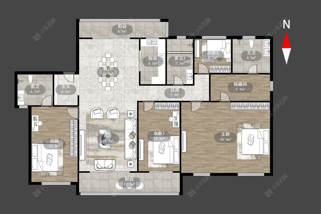 常州星河国际九区在售二手房源户型图_小牛看房