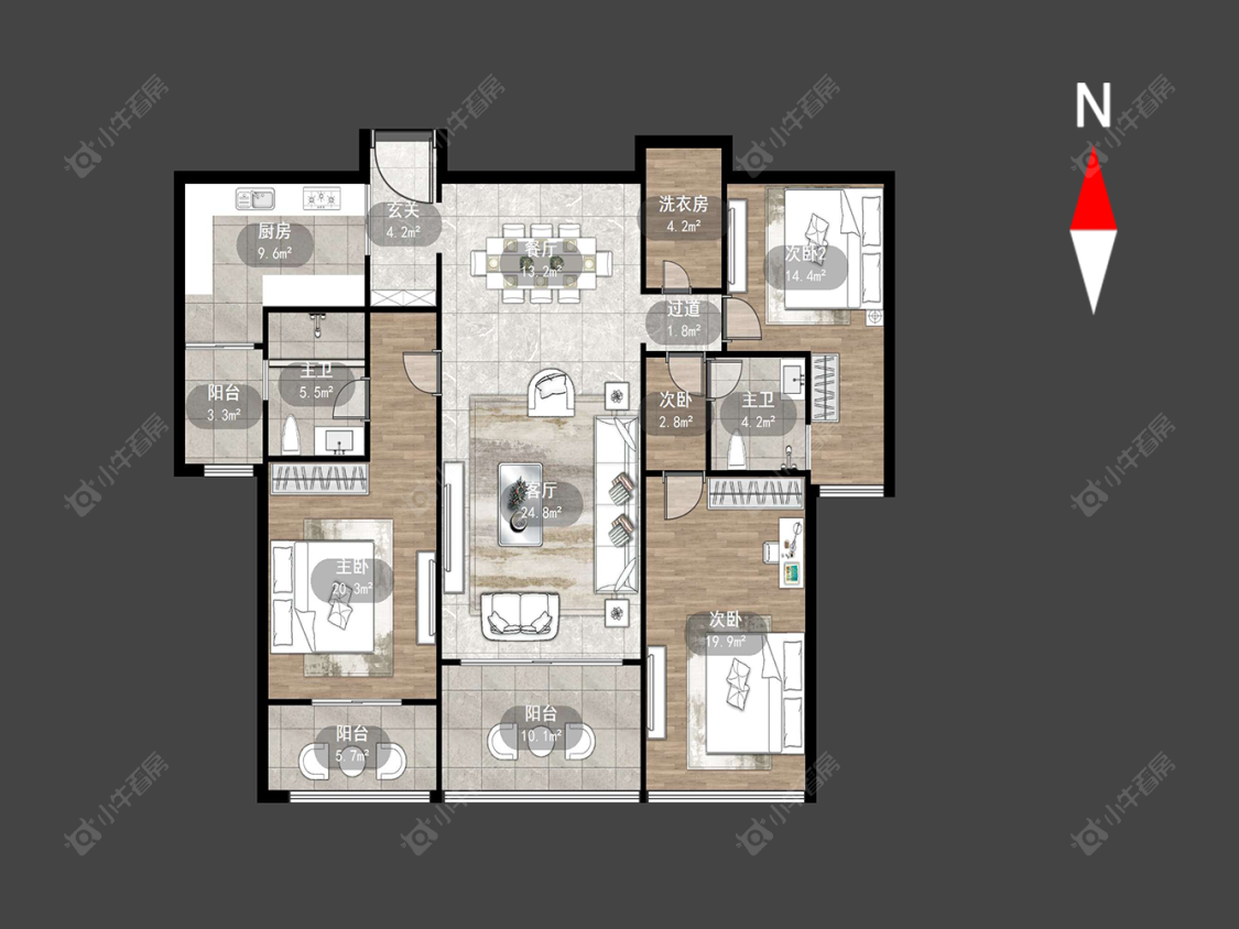 雅居乐星河湾房源户型图 常州雅居乐星河湾在售二手房源户型图_小牛看房