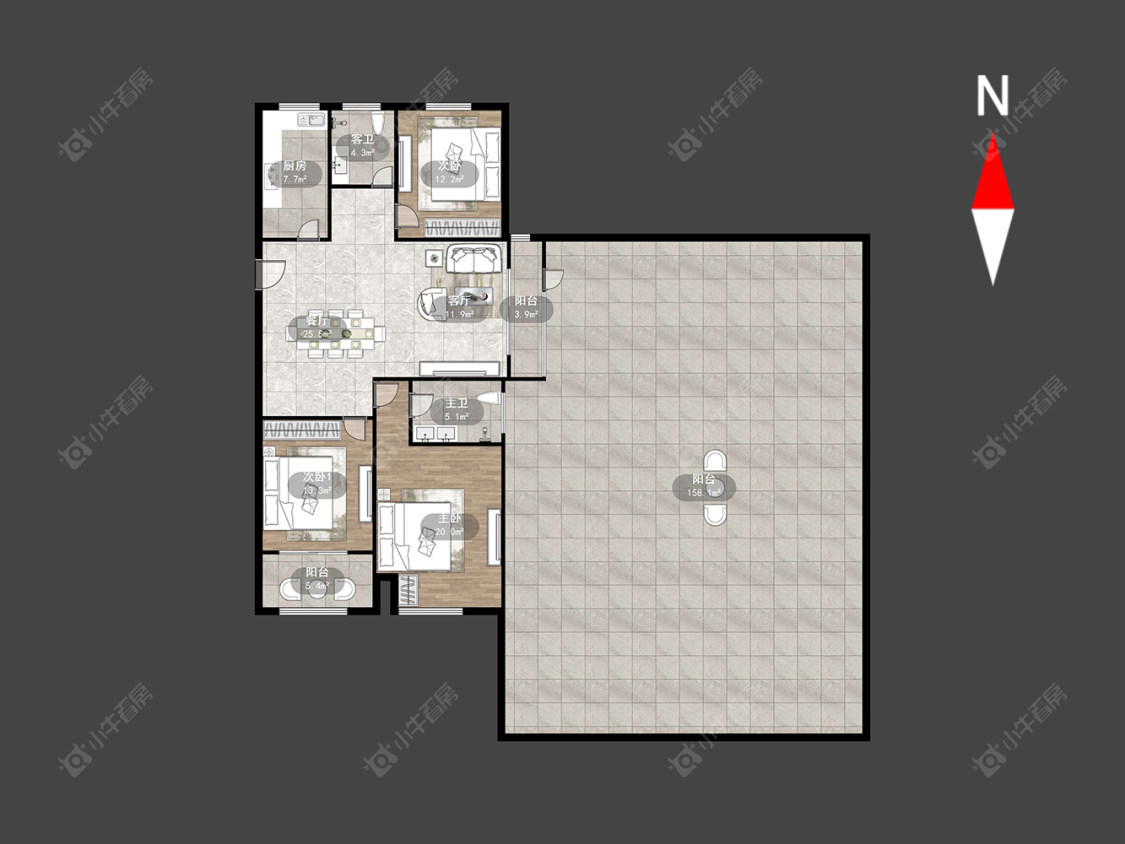 常州新丰苑在售二手房源户型图_小牛看房