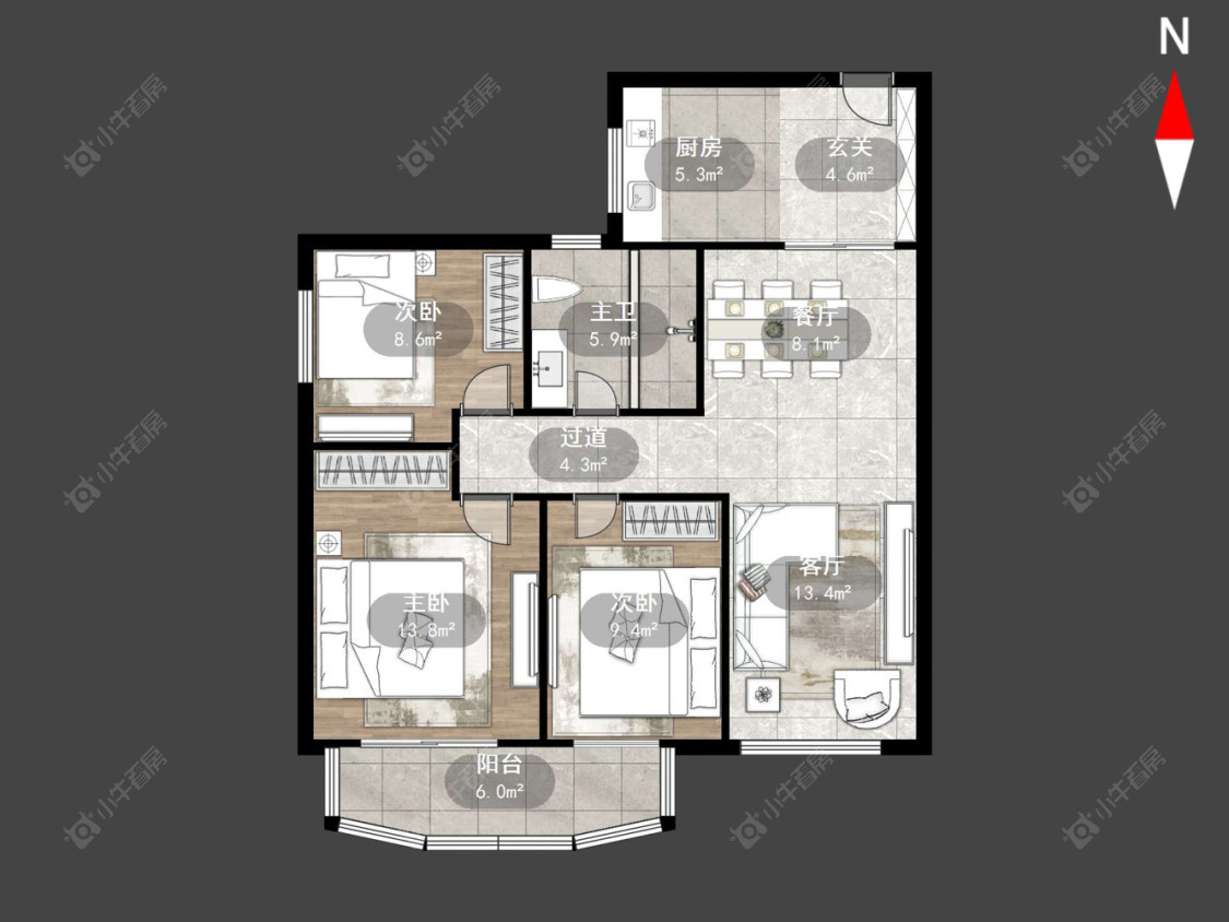 常州多宝大厦在售二手房源户型图_小牛看房