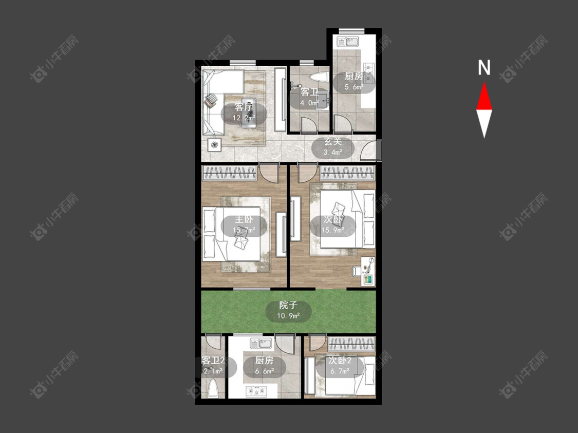 建材新村房源户型图 常州建材新村在售二手房源户型图_小牛看房