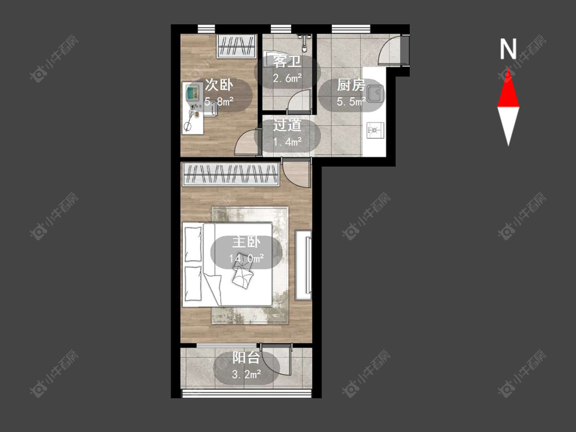 工房北区房源户型图 常州工房北区在售二手房源户型图_小牛看房