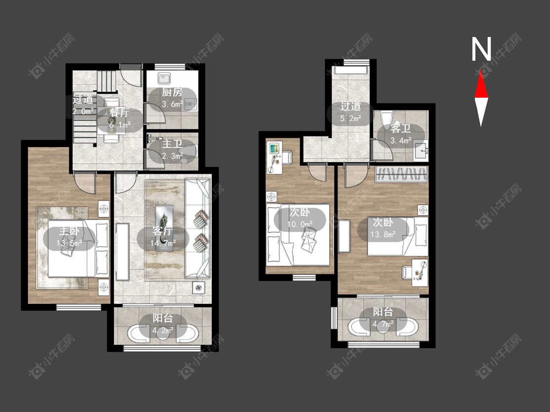 常州丽华一村在售二手房源户型图_小牛看房