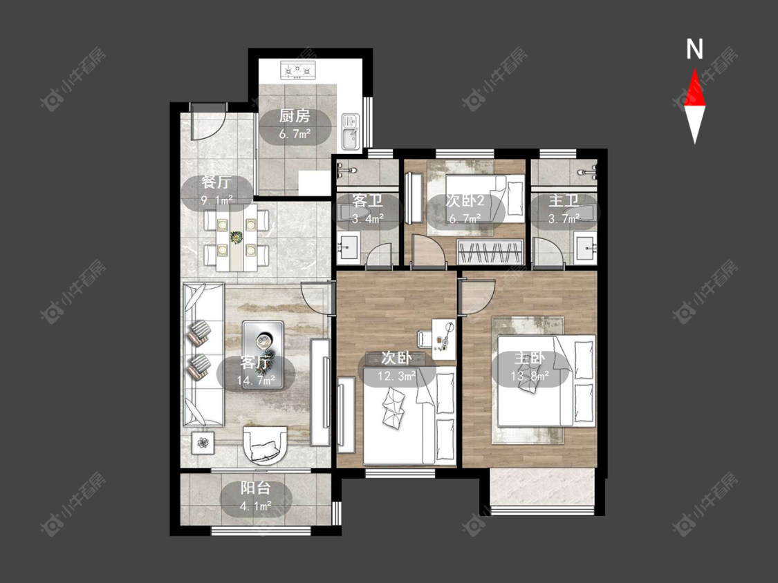 弘阳燕澜湾房源户型图 常州弘阳燕澜湾在售二手房源户型图_小牛看房