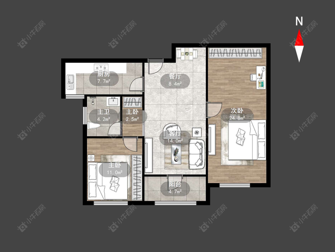 世纪华城东区房源户型图 常州世纪华城东区在售二手房源户型图_小牛看房