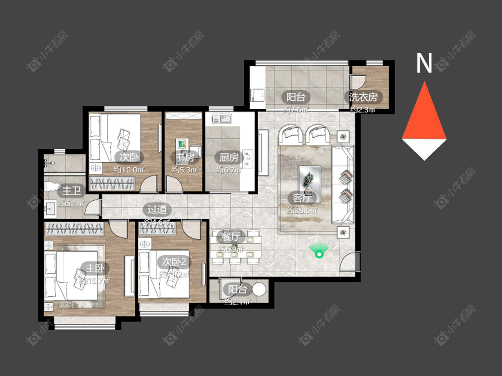 恒大翡翠华庭房源户型图 常州恒大翡翠华庭在售二手房源户型图_小牛看房