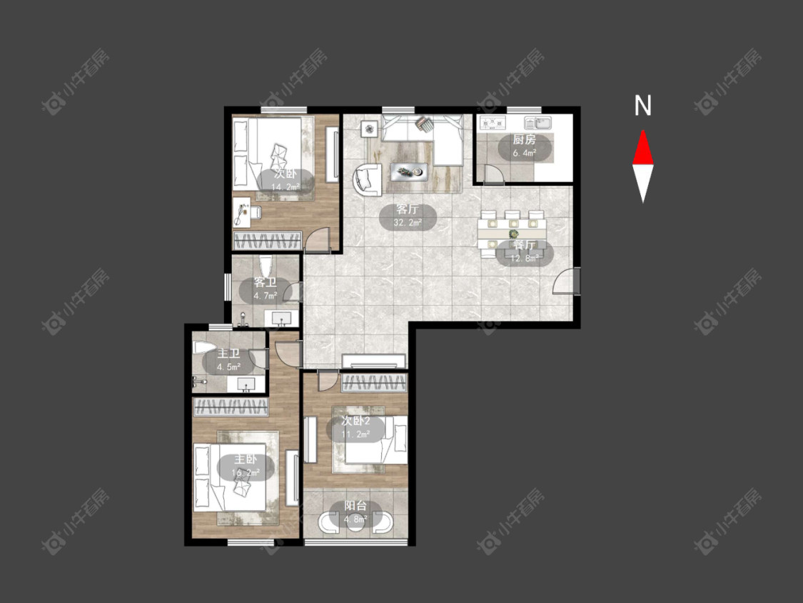 常州玲珑花园在售二手房源户型图_小牛看房