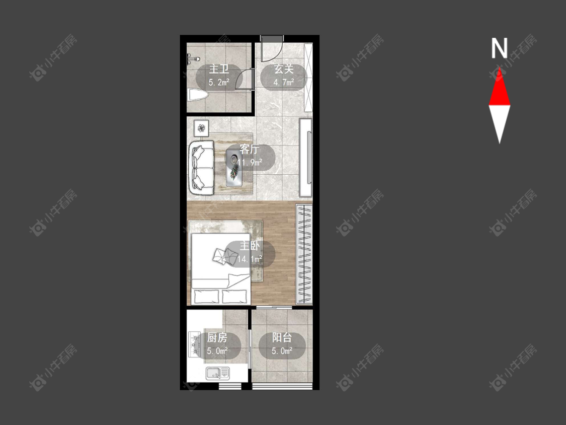 新北万达广场房源户型图 常州新北万达广场在售二手房源户型图_小牛看房