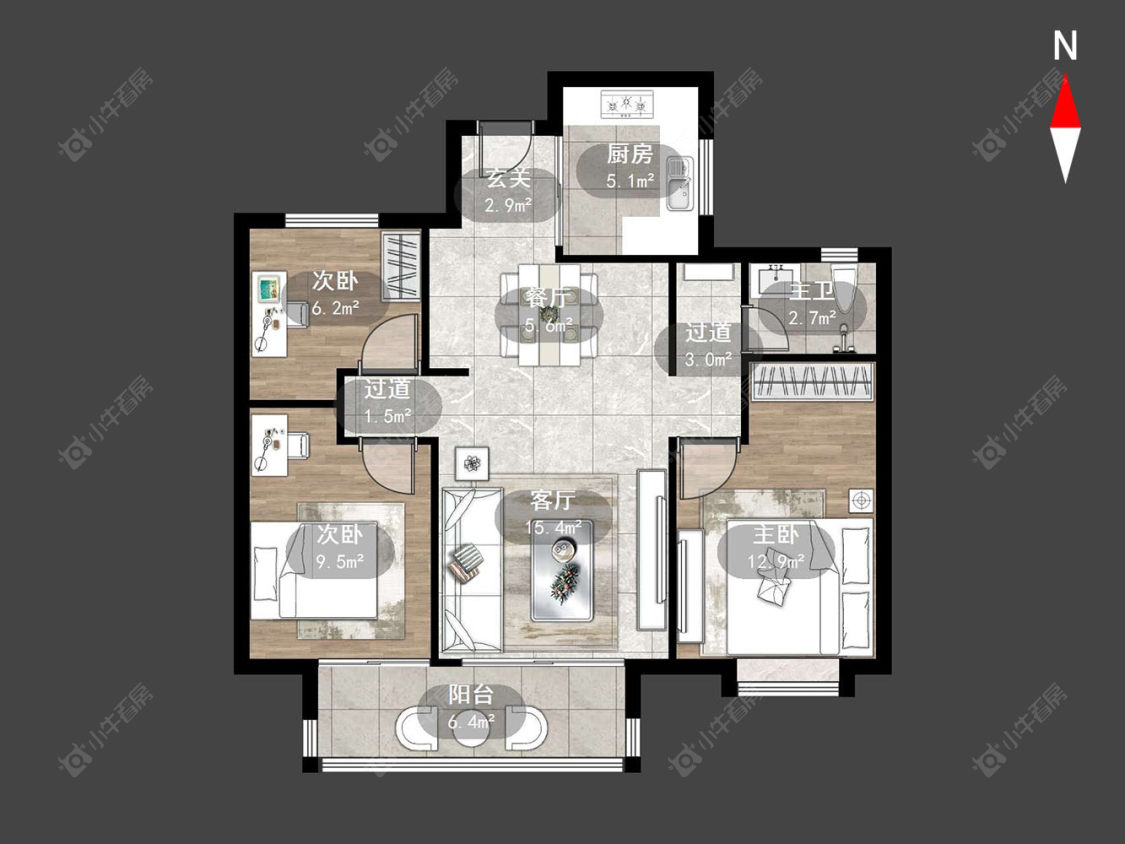 常州桃李东方在售二手房源户型图_小牛看房