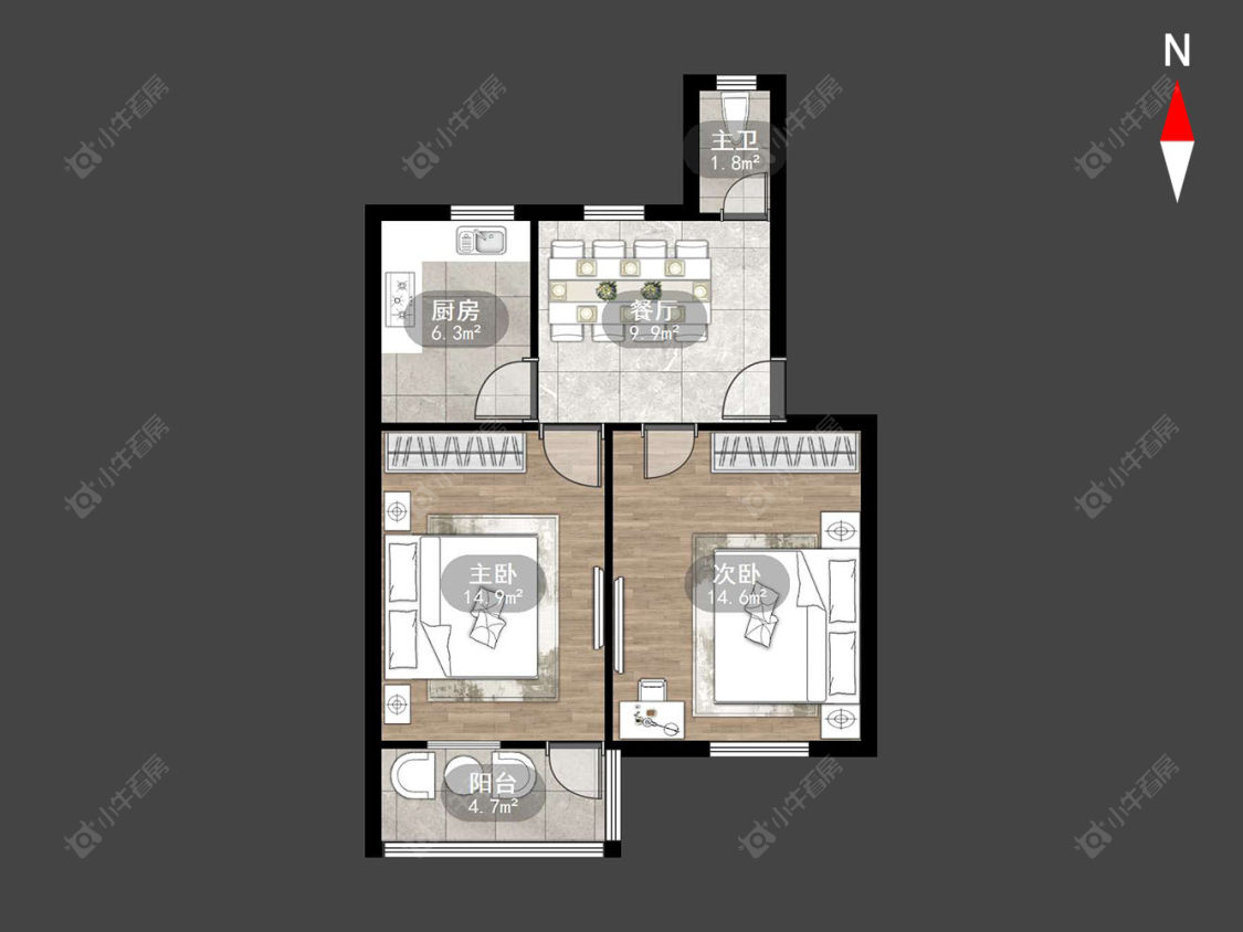 常州林南路在售二手房源户型图_小牛看房