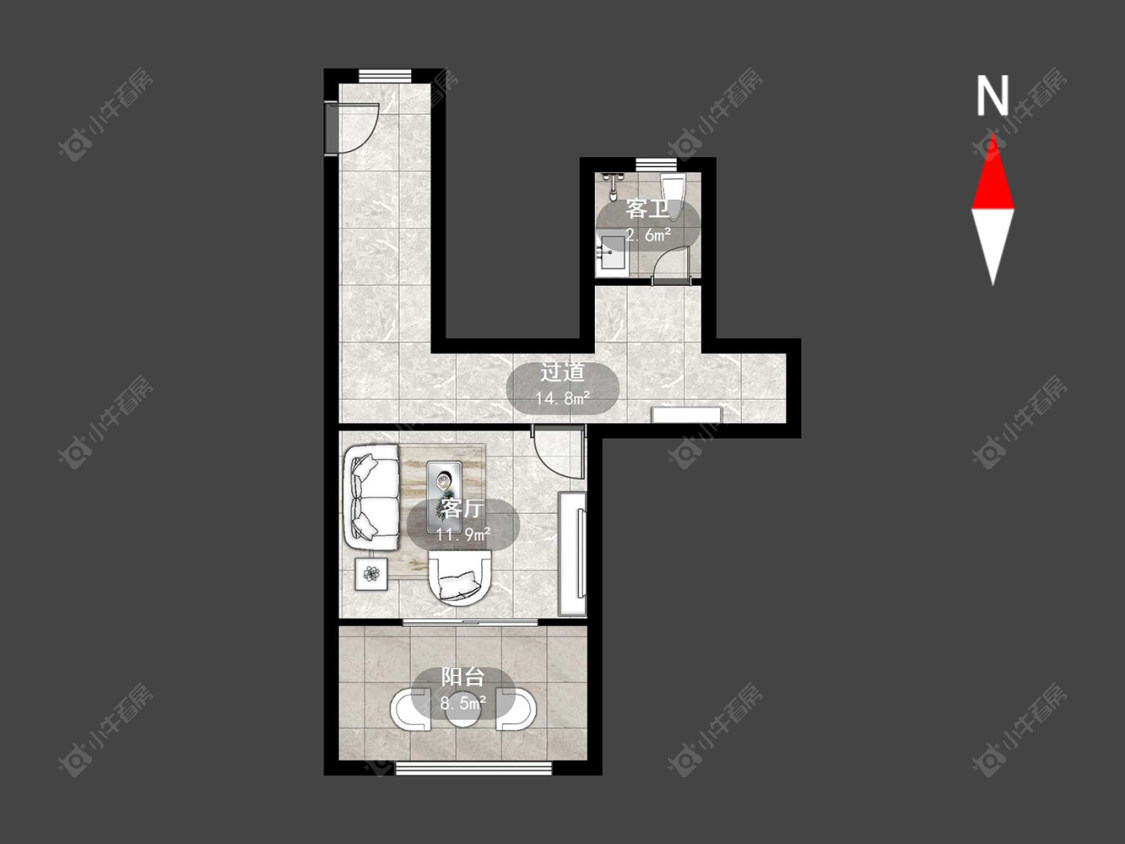 常州路劲城市主场在售二手房源户型图_小牛看房