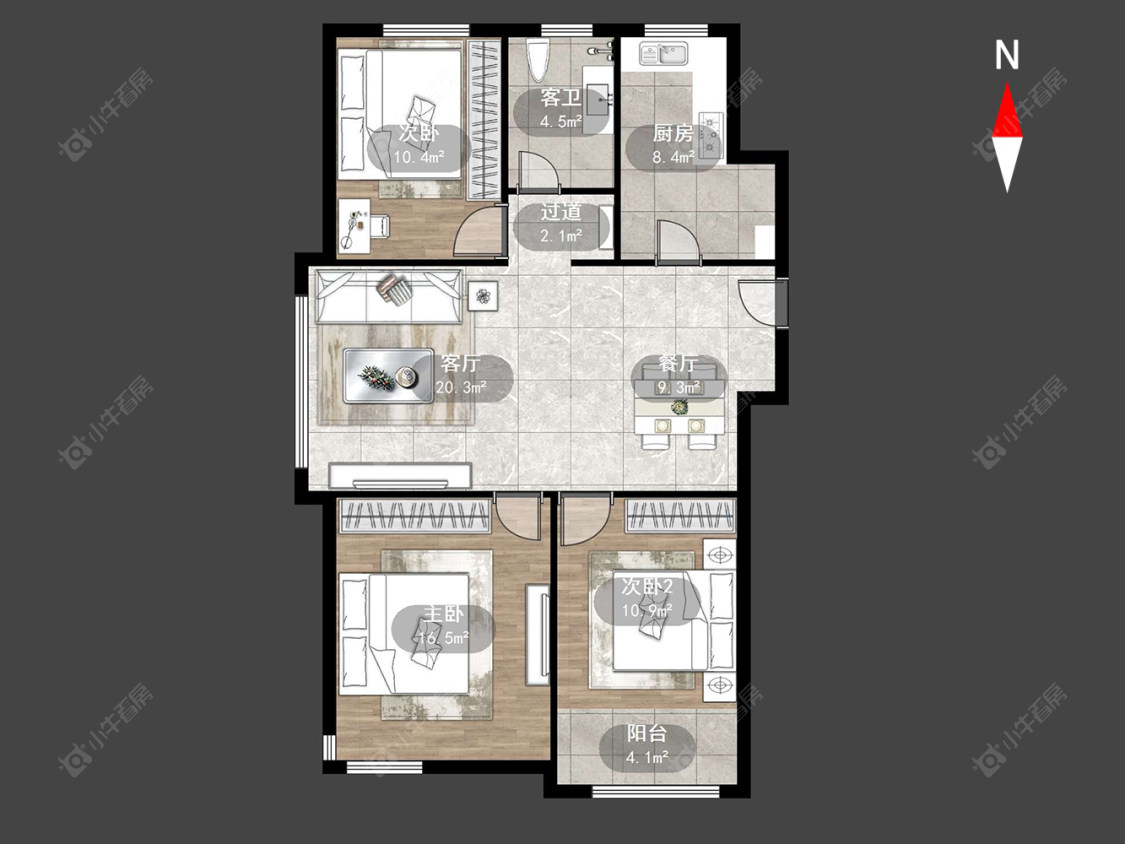 常州悦蓉雅苑在售二手房源户型图_小牛看房