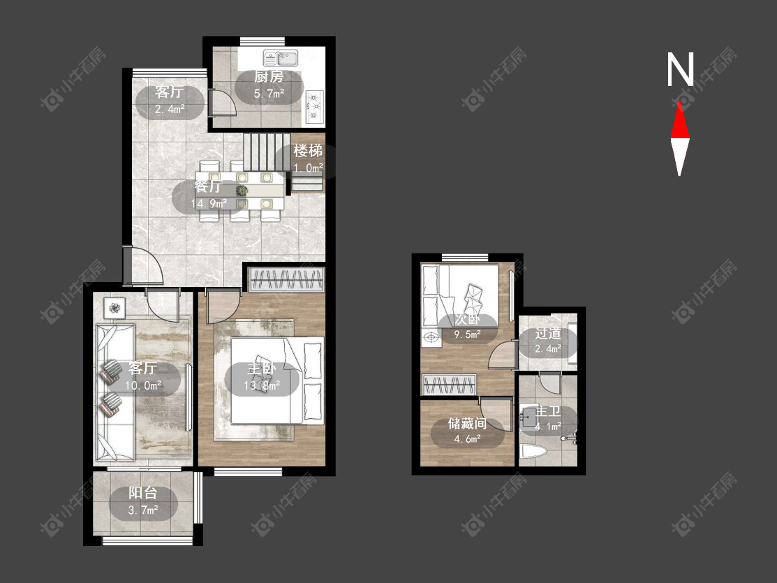 常州清凉东村在售二手房源户型图_小牛看房