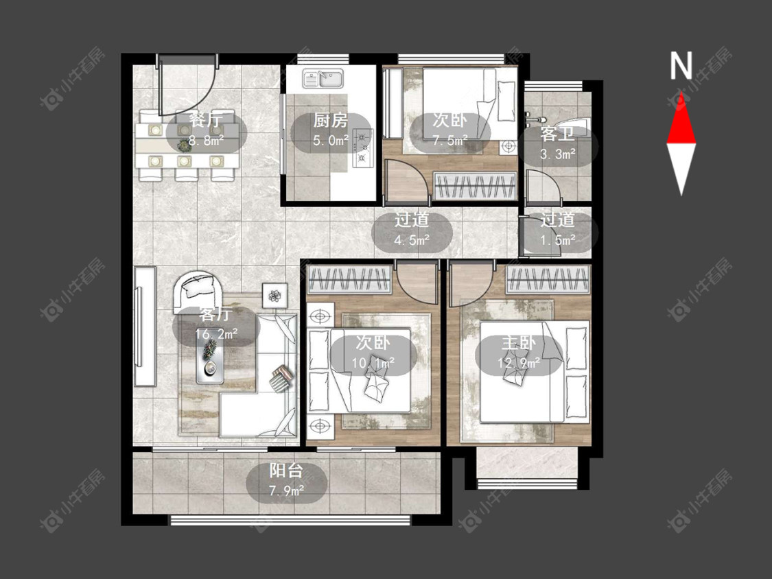 MOOC星光城一期房源户型图 常州MOOC星光城一期在售二手房源户型图_小牛看房