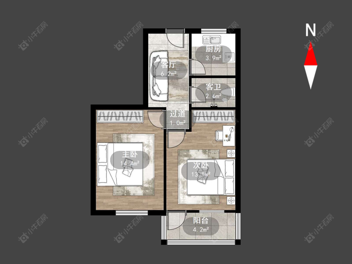 常州勤业新村在售二手房源户型图_小牛看房