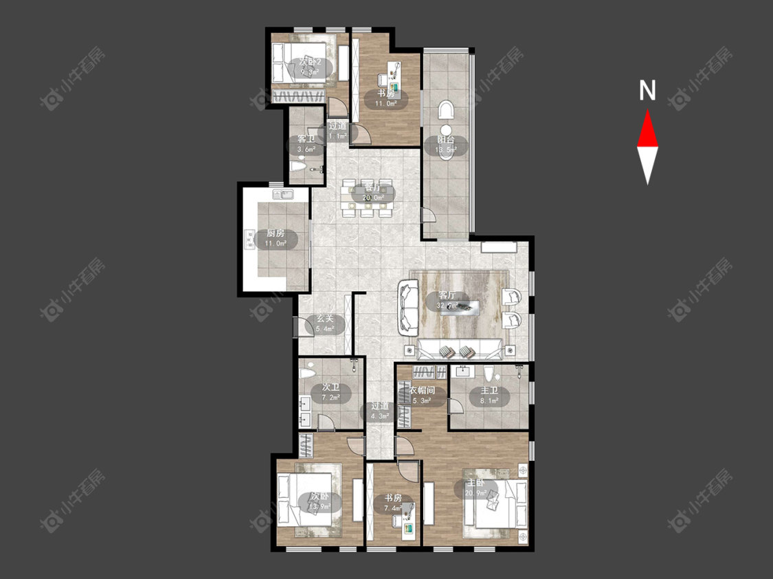常州新城首府在售二手房源户型图_小牛看房
