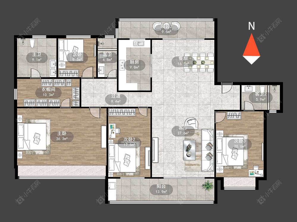 星河国际九区房源户型图 常州星河国际九区在售二手房源户型图_小牛看房