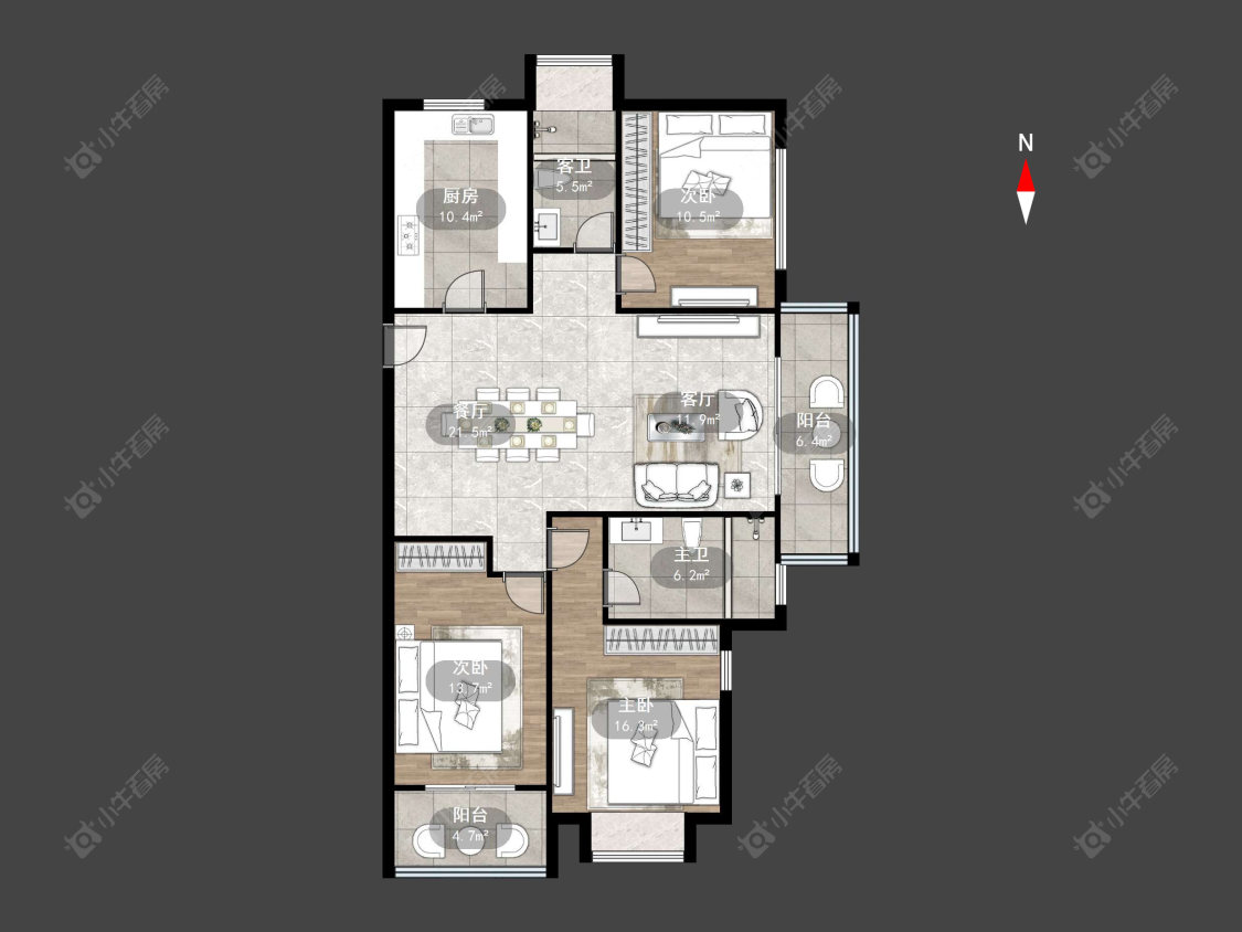 常州星河丹堤五区在售二手房源户型图_小牛看房