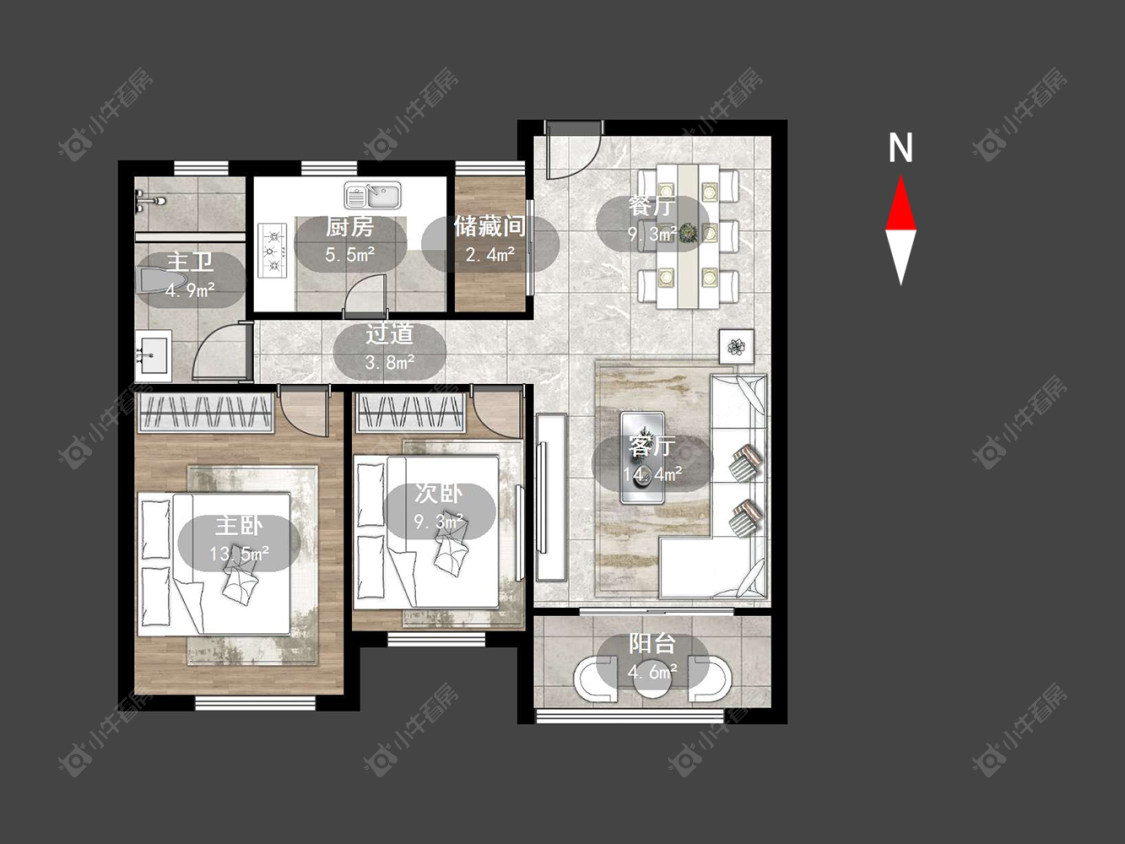 绿地世纪城三期房源户型图 常州绿地世纪城三期在售二手房源户型图_小牛看房