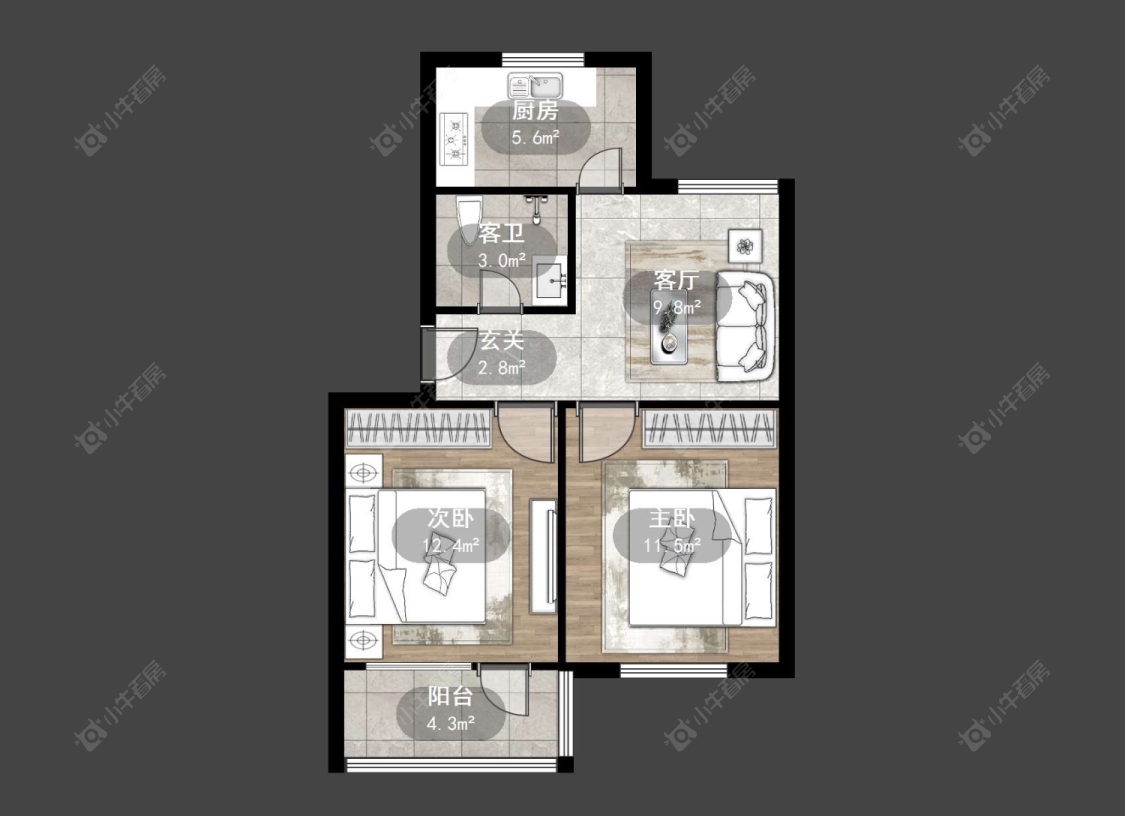 常州盘龙苑西区在售二手房源户型图_小牛看房