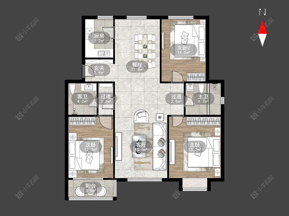 新龙花苑西区房源户型图 常州新龙花苑西区在售二手房源户型图_小牛看房
