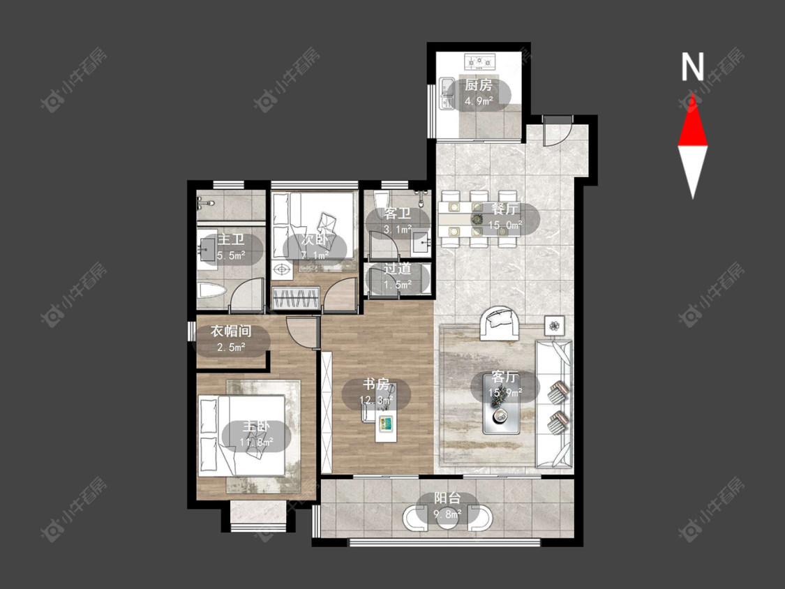 路劲雅居乐城市万象房源户型图 常州路劲雅居乐城市万象在售二手房源户型图_小牛看房