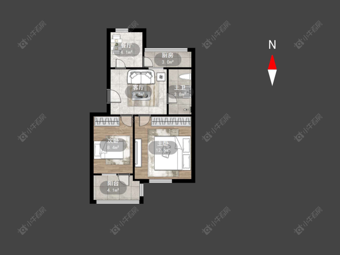 常州兰翔新村在售二手房源户型图_小牛看房