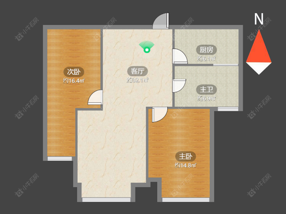 常州世纪华城西区在售二手房源户型图_小牛看房