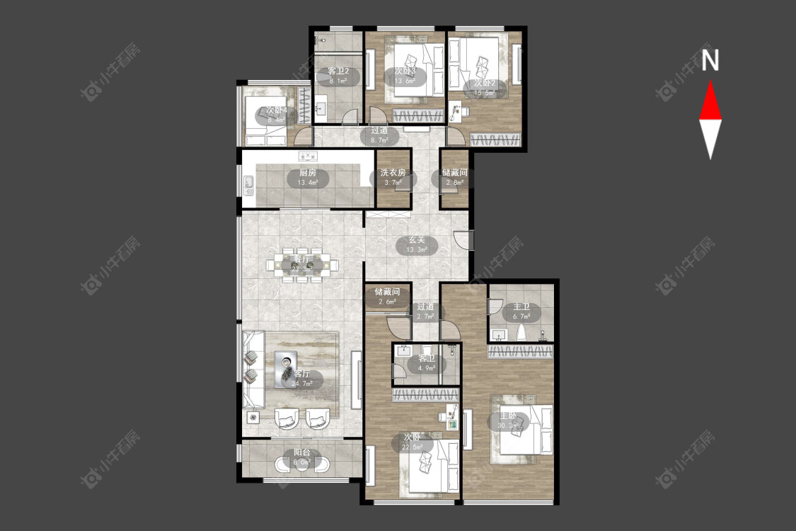 常州玉兰广场二期在售二手房源户型图_小牛看房