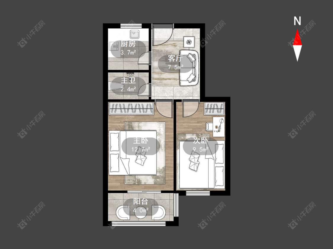 常州花园新村（钟楼）在售二手房源户型图_小牛看房