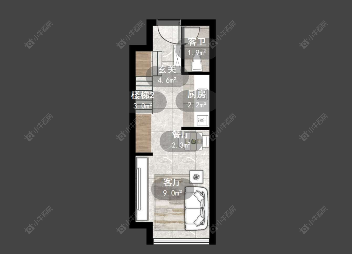 常州新龙江城市广场在售二手房源户型图_小牛看房