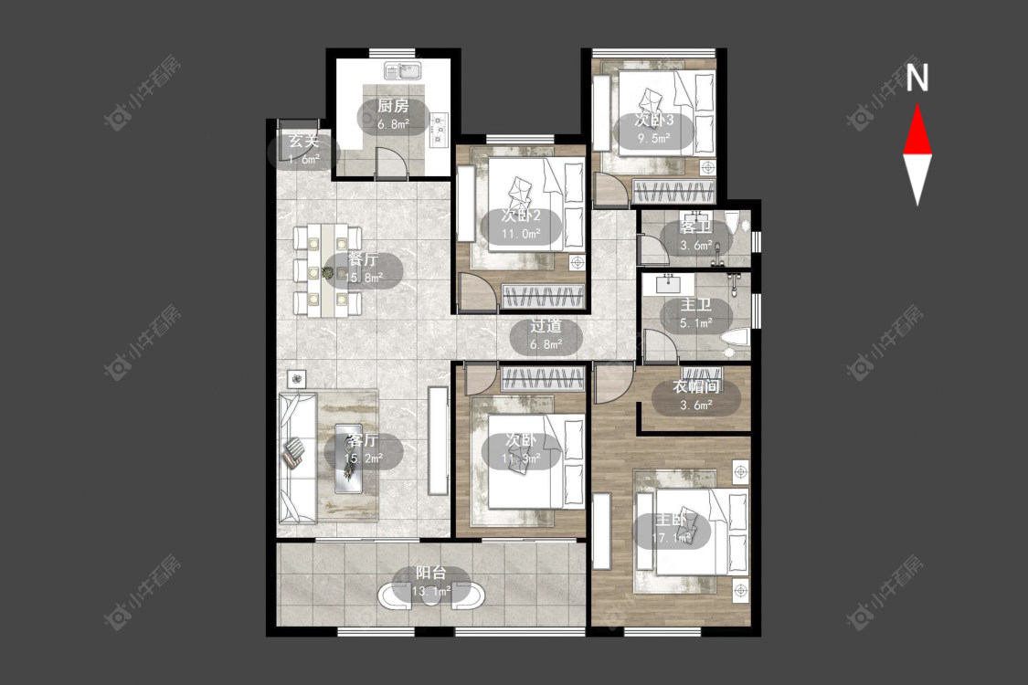 常州常发珑玥在售二手房源户型图_小牛看房