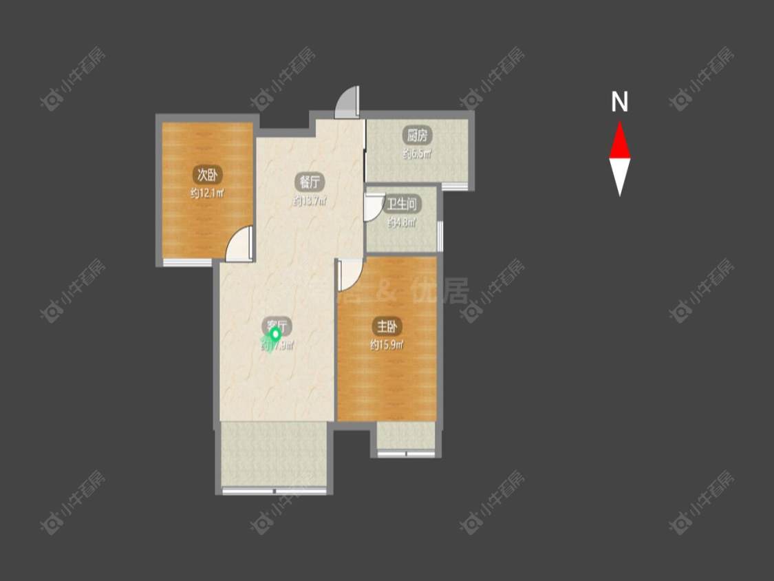 常州飞龙新苑在售二手房源户型图_小牛看房