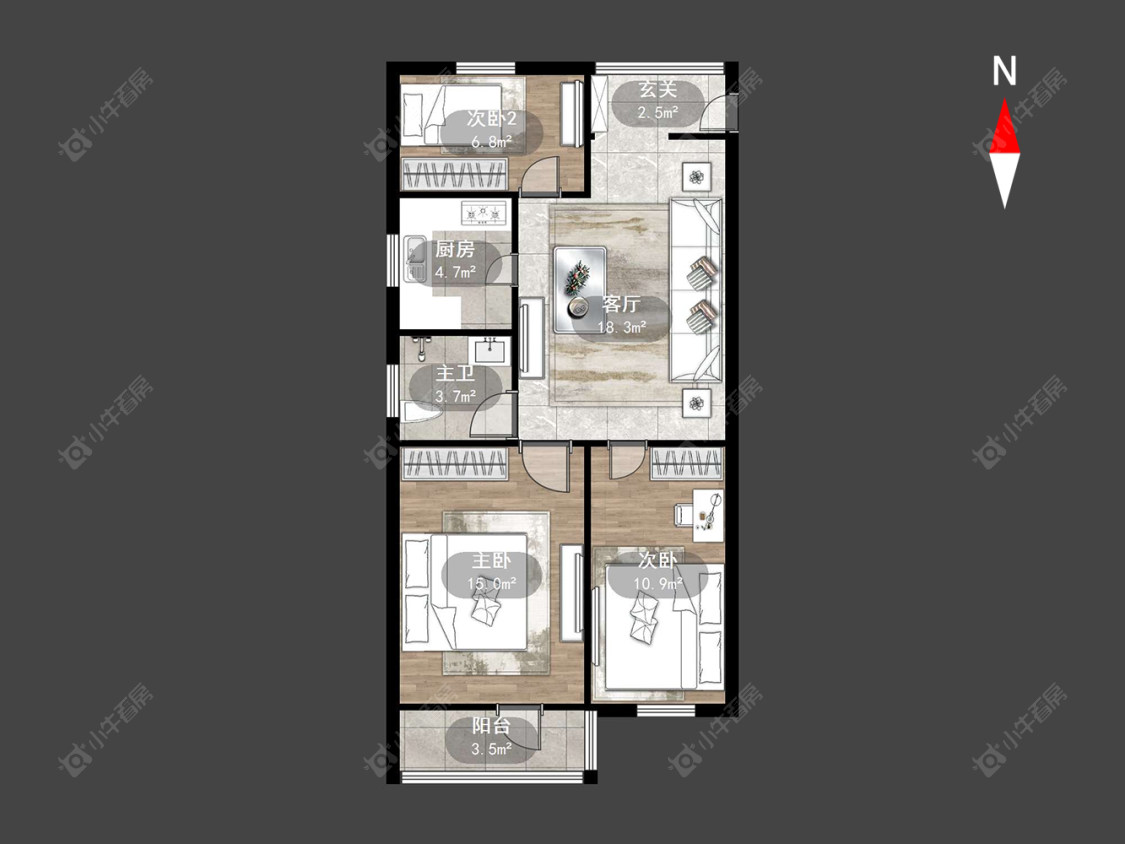 常州清潭六村在售二手房源户型图_小牛看房