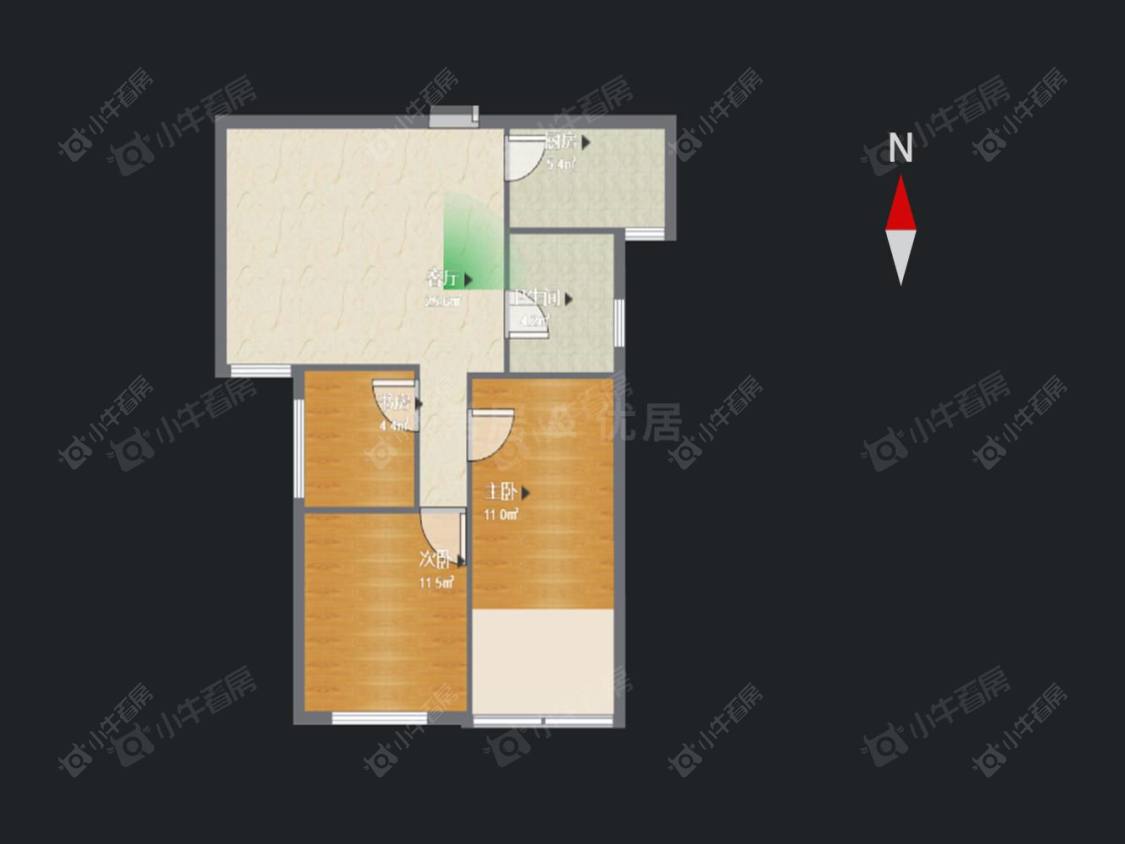 常州嘉顺花园在租房源户型图_小牛看房