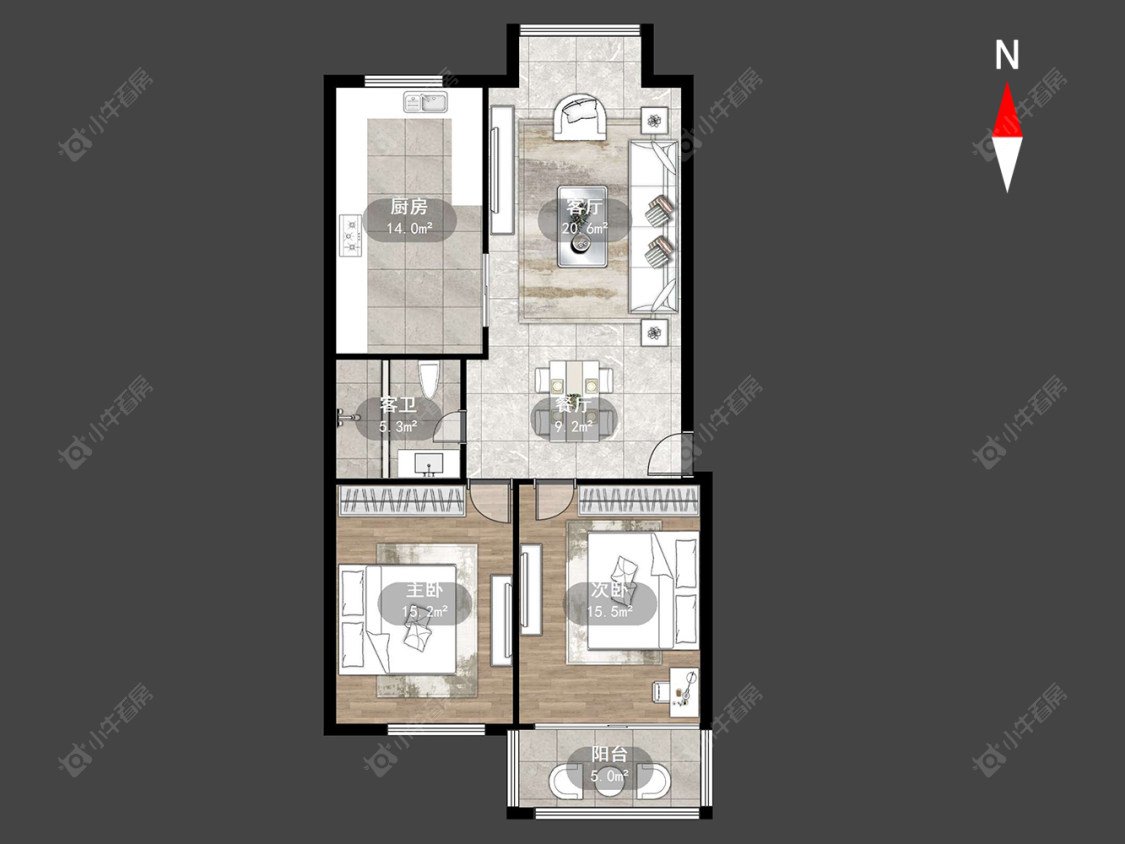 站北新村新站北房源户型图 常州站北新村新站北在售二手房源户型图_小牛看房