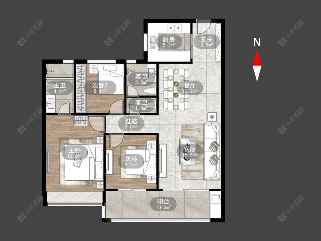 常州碧桂园壹号天禧在售二手房源户型图_小牛看房