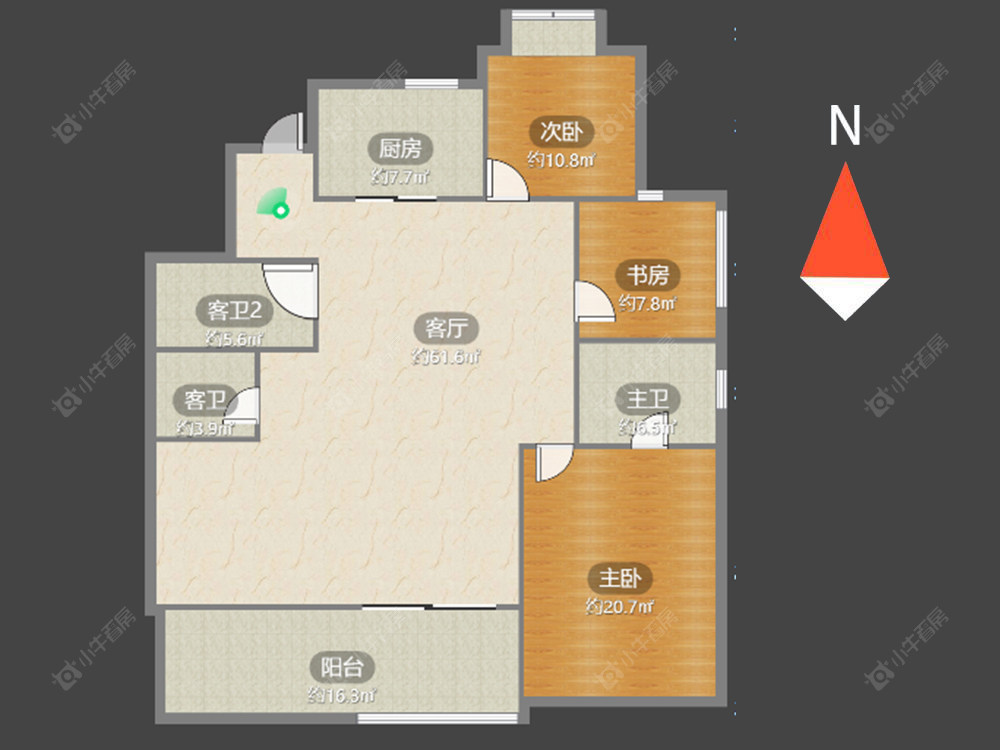 常州路劲城二期在售二手房源户型图_小牛看房