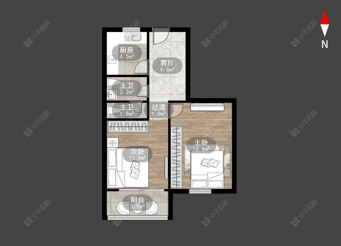 常州清凉新村在售二手房房源户型图_小牛看房