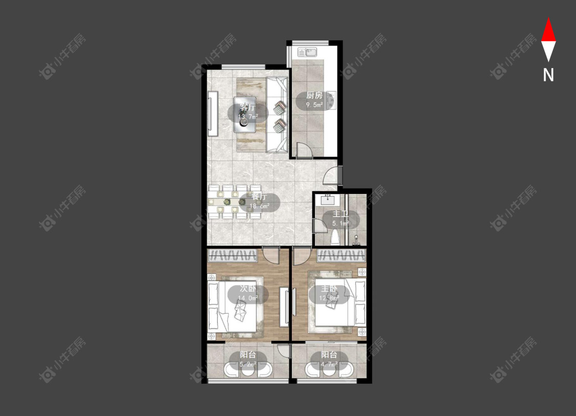 常州桃园公寓在售二手房房源户型图_小牛看房